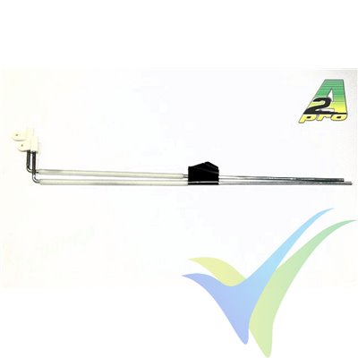 Aileron control rod with tube, A2Pro 6661, 2 pcs