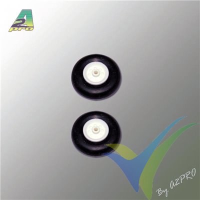 Rueda 30mm llanta nylon A2Pro 4483, eje 1.5mm, 2 unidades