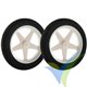 Rueda Parkflyer 76mm Dubro 300MS, eje 2mm, 11g, 2 unidades