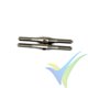 Varilla tensora 40mm de acero (SUS Turnbuckle Pushrod), M3, 2 uds