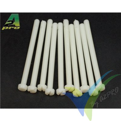 M6x80 Screw, slotted cylindrical head, nylon, A2Pro 25680, 1 pc