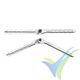 G-Force RC - Aluminium Pin Hinge - Dia. 6x98mm - Demountable - 2 pcs