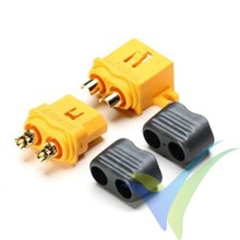 XT60-L connector, gold plated, male and female
