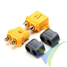 XT60-L connector, gold plated, male and female