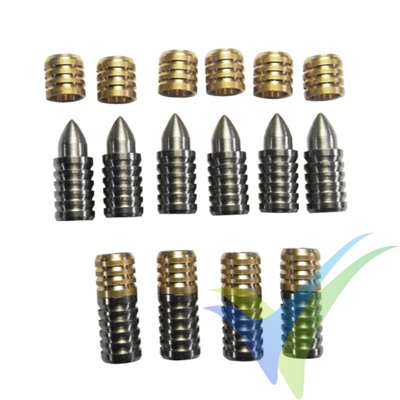 Alignment dowels, 2 parts, outer diam. 8 mm, bag/ 10 pairs