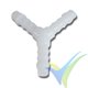Conector Y para manguera de vacío de 6mm Ø interior