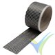 Carbon fibre tape 125 g/m², 3k, UD (50 mm) roll/ 5 m
