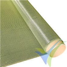 Tela de fibra de carbono/kevlar 68 g/m², tejido liso, rollo 100cm x 1m