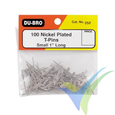 Building pins 25mm Dubro 252, 100 pcs