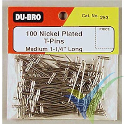 Building pins 30mm Dubro 253, 100 pcs