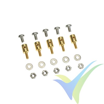 G-Force RC - Adjustable Push Rod Connectors - Micro - 5 pcs