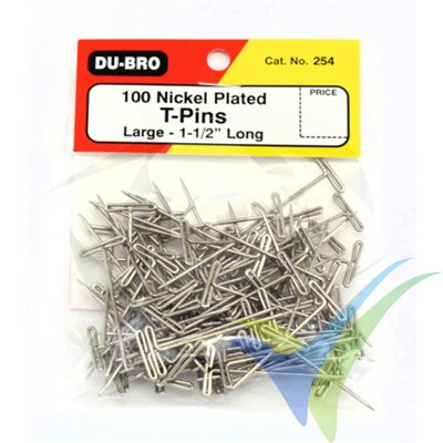 Building pins 38mm Dubro 254, 100 pcs
