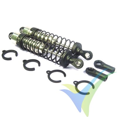 Amortiguador aluminio FASTRAX 1/10 85mm, 2 uds