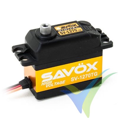 Servo digital Savox SV-1270TG HV, 56g, 35Kg.cm, 0.11s/60º, 6V-7.4V