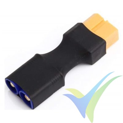 Connector adaptor XT60 female to EC3 male