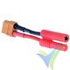 Connector adapter XT60 female to HXT 4mm red
