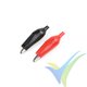 G-Force RC - Connector - Alligator Clip - Small - Red + Black - 1 pair