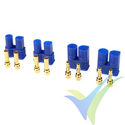 G-Force RC - Connector - EC-2 - Gold Plated - Male + Female - 2 pairs