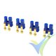 G-Force RC - Connector - EC-2 - Gold Plated - female - 4 pcs