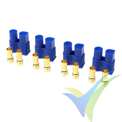 G-Force RC - Connector - EC-3 - Gold Plated - female - 4 pcs