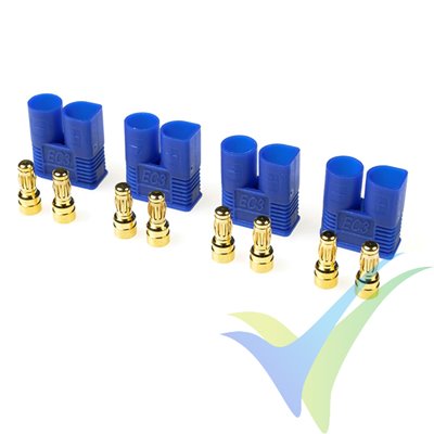 G-Force RC - Connector - EC-3 - Gold Plated - male - 4 pcs