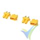 G-Force RC - Connector - XT-30PW - Gold Plated - Male + Female - 2 pairs