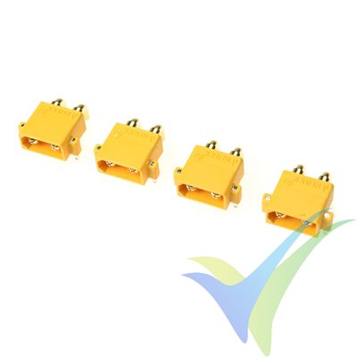G-Force RC - Connector - XT-30PW - Gold Plated - male - 4 pcs