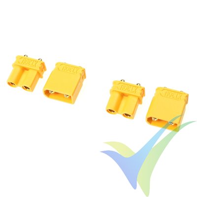 G-Force RC - Connector - XT-30UPB - Gold Plated - Male + Female - 2 pairs