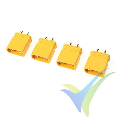 G-Force RC - Connector - XT-30U - Gold Plated - male - 4 pcs