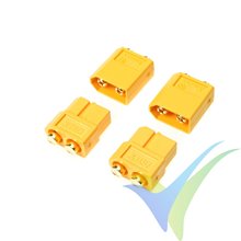 XT-60PB G-Force Connector for pcb, Gold Plated, Male + Female, 2 pairs