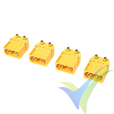 G-Force RC - Connector - XT-60PW - Gold Plated - male - 4 pcs