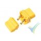 Conector XT60PT G-Force, metalizado oro, hembra, 4 uds