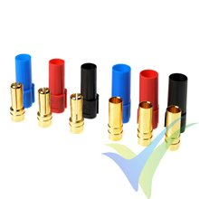 G-Force RC - Connector - XT-150 - Gold Plated - Male + Female - 3 Color - 3 pairs