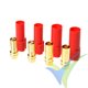 G-Force RC - Connector - XT-150 - Gold Plated - Male + Female - Red - 2 pairs