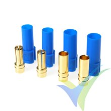 G-Force RC - Connector - XT-150 - Gold Plated - Male + Female - Blue - 2 pairs