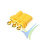 G-Force RC - Connector - MR-30 3-Pole - w/ Cap - Gold Plated - Female - 4 pcs