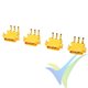 G-Force RC - Connector - MR-30PW 3-Pole - Gold Plated - male - 4 pcs