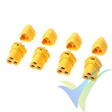G-Force RC - Connector - MT-30 3-Pole - Gold Plated - female - 4 pcs