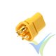Conector 3 polos MT30 G-Force, metalizado oro, hembra, 4 uds