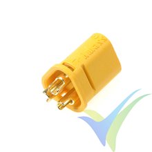 G-Force RC - Connector - MT-30 3-Pole - Gold Plated - male - 4 pcs