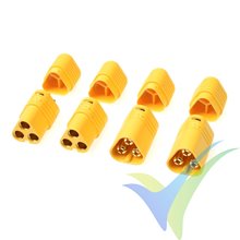 G-Force RC - Connector - MT-60 3-Pole - Gold Plated - Male + Female - 2 pairs