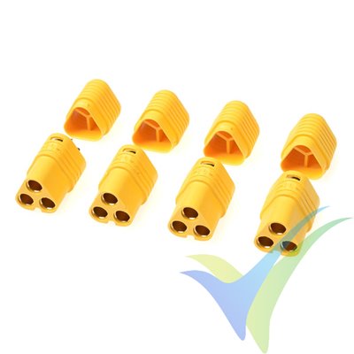 G-Force RC - Connector - MT-60 3-Pole - Gold Plated - female - 4 pcs