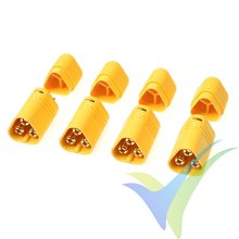 G-Force RC - Connector - MT-60 3-Pole - Gold Plated - male - 4 pcs