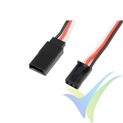 G-Force RC - Servo Extension Lead - Futaba - 22AWG / 60 Strands - 15cm - 1 pc