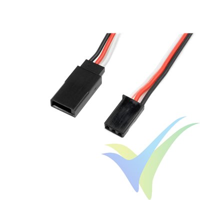 Prolongador cable de servo Futaba 30cm, 0.33mm2 (22AWG) 60 venillas, G-Force