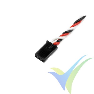 G-Force RC - Servo Lead - Twisted - Futaba - male - 22AWG / 60 Strands - 30cm - 1 pc