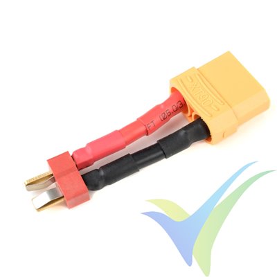 G-Force RC - Power Adapter Lead - Deans Plug <=> XT-90 Socket - 12AWG Silicone Wire - 1 pc