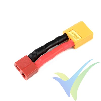 G-Force RC - Power Adapter Lead - Deans Socket <=> XT-60 Plug - 12AWG Silicone Wire - 1 pc