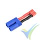 Adaptador de conector Deans hembra a EC5 macho, cable silicona 3.31mm2 (12AWG), G-Force