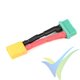 Adaptador de conector XT30 macho a MPX hembra, cable silicona 2.08mm2 (14AWG), G-Force